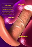 Nouveau produit : Vibrateur réaliste en silicone liquide de 6,3 pouces avec chauffage intelligent pour stimulation du point G et du clitoris, pour femmes