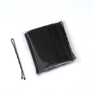 Vente en gros usine : Épingles à cheveux en métal noir en forme de U personnalisables, pinces à cheveux ondulées unisexe, écologiques, tendance, pour usage quotidien - Product Image 1