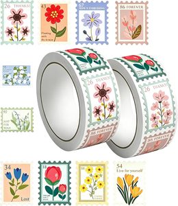 1000 Pcs <b>Flower</b> Stamp <b>Stickers</b> with 10 Designs - Product Image 1