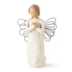 Commemorative Angel Carving Hand-painted Character Resin Crafts Angel Sculpture Statue Home Decoration