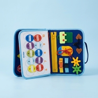 Livre sensoriel personnalisable en feutre pour la maternelle, livre d'activités Montessori pour bébés, livre d'autocollants magiques pour l'apprentissage précoce, jouets pour enfants et tout-petits