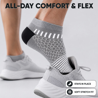 Chaussettes courtes antidérapantes respirantes à séchage rapide avec logo sur le dessus, mélange de spandex/nylon/coton, fines, décontractées, pour l'été, pour hommes