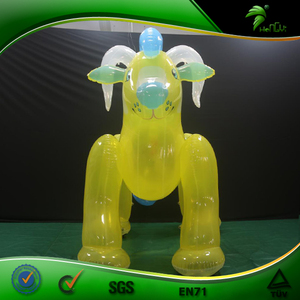 Forte Gonfiabile SPH Leone Animale, Trasparente Giallo Leone Giocattolo - Product Image 4