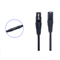 Câble audio DMX512 XLR 3 broches mâle-femelle équilibré pour microphone, caméra, éclairage de scène, plaqué or 24 carats, compatible Shure SM MIC, haut-parleur Behringer
