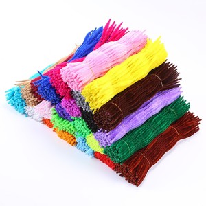 ของเล่นเชือกไหมพรมเคลือบโพลีเอสเตอร์และลวดชุบสังกะสี 100 ชิ้น สำหรับงาน DIY เสริมพัฒนาการ เป็นมิตรต่อสิ่งแวดล้อม ปลอดภัยสำหรับเด็ก - Product Image 1