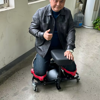 JS GZ-100 Chariot de poseur de revêtements de sol manuel pour travaux d'époxy - Nouveau design pour réduire les douleurs dorsales et augmenter l'efficacité