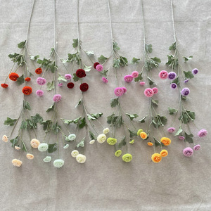 Crisantemos Miniatura Flocados Suzume II de 30cm-100cm, Flores Artificiales para Decoración de Bodas, Arreglos Florales, Decoración de Sala de Estar - Product Image 4