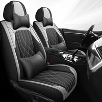 Housses de siège de voiture en cuir Nappa, ensemble complet, avec accessoires d'appui-tête, protection de sièges auto universelle de luxe, adaptée aux voitures 5 places