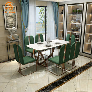 الصين فوشان الجملة مطعم النبيذ عالية الرخام الأسود مربع الجداول بيسترو مجموعات أثاث السعر المنخفض - Product Image 5