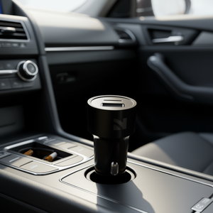 Cargador de Coche Compacto y Ligero NCC CC-0401 Negro de 38W con Adaptadores de Carga Rápida USB-A, USB-C PD 20W y QC 18W - Product Image 3