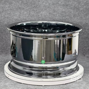 Cerchi Cromati 722Auto Forgiati in 2 Pezzi da 19-22 Pollici Deep Dish Step Lip 5x112 5x120 5x130 per Bentley Bentayga Lamborghini Urus <span class=keywords><strong>Aston</strong></span> - Product Image 3