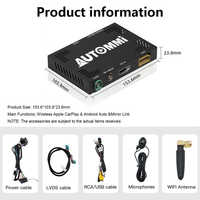 Kit d'interface de module décodeur sans fil Apple CarPlay Android Auto pour Nissan Maxima J32 370Z 350Z