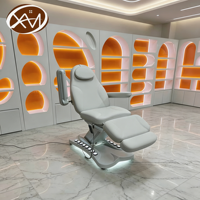 Table de massage électrique réglable et pliable de luxe pour salon de beauté et salle de sport, avec fonctionnalités d'extension de cils et de soins du visage