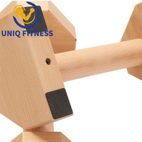 Barres de pompes en bois Parallettes UNIQ pour équipement d'entraînement à domicile