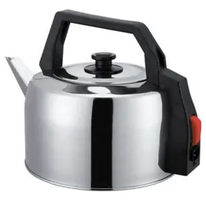 Polished Stainless Steel Electric Kettle With Detachable Power Cord 4.1L / 5.0L Large Stainless Steel Kettle