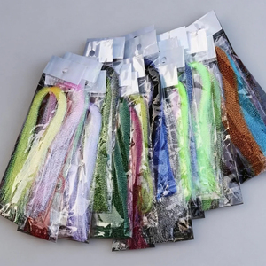 29 couleurs de fil poly flash pour la pêche à la mouche, cristal torsadé, flashabou, krystal flash pour la pêche à la mouche, streamer, nymph, sabiki, vente en gros - Product Image 1