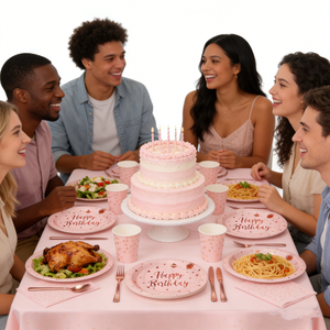 Nouveautés - Fournitures pour Fêtes sur le Thème des Anniversaires - Ensemble de Vaisselle en <span class=keywords><strong>Papier</strong></span> Jetable - Décorations pour Fêtes d'Anniversaire - Assiettes, Gobelets, Serviettes en <span class=keywords><strong>Papier</strong></span> - Product Image 6