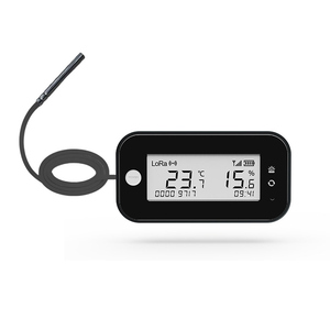 Sensore Wireless <span class=keywords><strong>di</strong></span> <span class=keywords><strong>Temperatura</strong></span> e Umidità SMRTE LoRa 4G con Precisione 0.1°C, Connessione Rapida e Display per Ambienti Refrigerati - Product Image 1