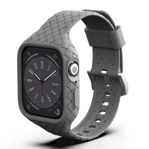 Bracelet de remplacement en silicone tressé pour <span class=keywords><strong>Apple</strong></span> <span class=keywords><strong>Watch</strong></span> Band 38 <span class=keywords><strong>40</strong></span> 41 42 44 45 49 <span class=keywords><strong>Mm</strong></span> Iwatch Ultra Se <span class=keywords><strong>8</strong></span> 7 6 5 - Product Image 5
