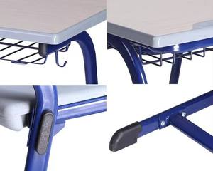 Ensemble <span class=keywords><strong>de</strong></span> bureau et chaise portable au design moderne et plaqué pour chambre ou école - Product Image 4
