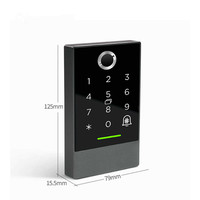Control de Acceso de huella dactilar, lector de pared impermeable, controlador de teclado de acceso de puerta, WiFi, IP66