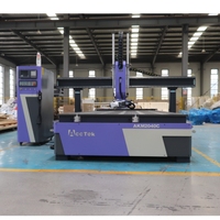 Mesin Router Cnc 4 sumbu berputar samping, alat pertukangan CNC 9KW HSD poros mesin ukir kayu untuk bahan kayu