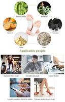 Patchs naturels pour les pieds, tampons nettoyants à base de plantes, certifiés CE, pour les soins des pieds à domicile, usage quotidien, patchs relaxants pour la nuit, échantillon gratuit