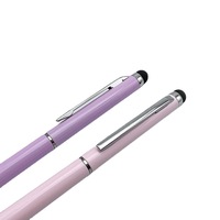 Bolígrafo de metal con logotipo personalizado para bolígrafo Stylus, pantalla táctil de aluminio de 1,0mm para teléfono móvil, regalo promocional personalizado