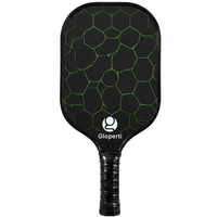Raquette de pickleball élégante en fibre de carbone 16 mm, logo personnalisé, OEM, vente en gros, fournisseur d'usine, faible MOQ