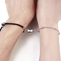 Accessoires de bracelet magnétique Fermoir magnétique Bijoux de couple en forme de coeur Fermoir pour décoration DIY Craft Bracelet Bijoux