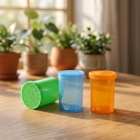 Botol Pop Top Berkualitas Tinggi 13DR 30DR 60DR, Tabung Penyimpanan Plastik Tahan Anak untuk Bunga Kering