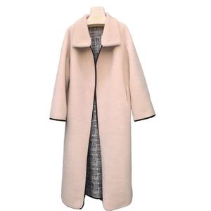 Nouveau Manteau Long en Polaire pour Femme, Hiver Chaud, Amincissant, Doublure à Carreaux, Article de Mode en Gros, Design Texturé, Recommandation - Product Image 1
