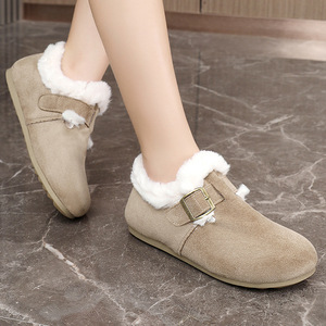 Mocasines de Gamuza LYKU H2602 con Entresuela de EVA y Suela de Goma, Suaves, Elegantes, Casuales, Forrados de Felpa para Invierno, Zapatos Cálidos para Caminar - Product Image 3