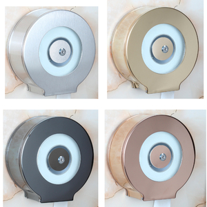 Distributeur de <span class=keywords><strong>papier</strong></span> hygiénique en rouleau jumbo visible en acier inoxydable pour salle de bain d'hôtel - Product Image 4