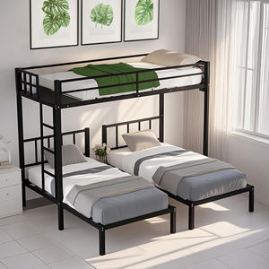 Prix d'usine Meubles de chambre à coucher modernes <span class=keywords><strong>Lit</strong></span> <span class=keywords><strong>superposé</strong></span> à <span class=keywords><strong>3</strong></span> couches <span class=keywords><strong>Lit</strong></span> pour cadre de <span class=keywords><strong>lit</strong></span> triple en <span class=keywords><strong>métal</strong></span> - Product Image 3