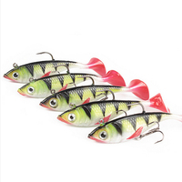 Offres Spéciales 11cm/19.4g artificielle Simulation T QUEUE Swimbait De Pêche doux leurre plomb Poissons