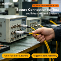 Connecteur métallique auto-bloquant rapide Push-Pull compatible Lemo série B FGG, fiche mâle droite aviation série 2B, 2-32 broches