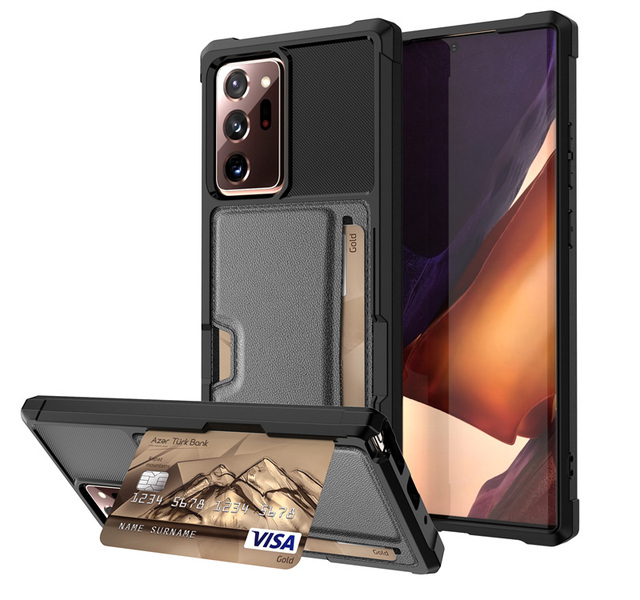 Luxury PU Leather Magnetic Absorption Wallet Case for Samsung Galaxy Note 20 10 / Note 20 Ultra 10 Plus Card Holders Flip Cover
