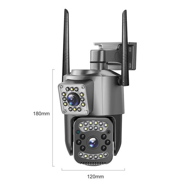 Wholesale Q28 Dual Lens WiFi Camera V380 Pro App with Auto Tracking and Night Vision for Home and Office Security