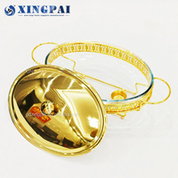 XINGPAI équipement commercial or ovale en acier inoxydable chauffe-plats hôtel libre-service restauration buffet chauffe-plats