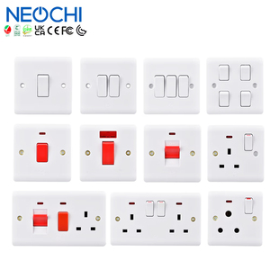 Interruptores <span class=keywords><strong>de</strong></span> Pared Eléctricos <span class=keywords><strong>de</strong></span> Grado Comercial, Estándar Británico 13A, Material <span class=keywords><strong>de</strong></span> PC, Enchufe <span class=keywords><strong>de</strong></span> 10A, Interruptor <span class=keywords><strong>de</strong></span> Luz <span class=keywords><strong>para</strong></span> Uso Residencial en Interiores - Product Image 1
