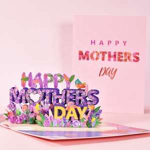 <span class=keywords><strong>Couronne</strong></span> heureuse fête des mères 3D Pop Up carte fleur cartes d'invitation pour merci maman fête des mères fête cadeau décor - Product Image 4