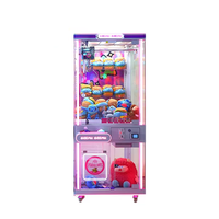 Machine à griffes commerciale grand format avec LED, personnalisable, système sonore d'arcade, pour un joueur, accepteur de pièces/billets