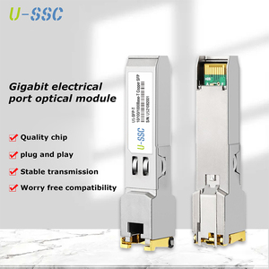 وحدة إرسال واستقبال GLC-T/ SFP-GE-T، ووحدة SFP نحاسية RJ45 جيجابايت، ووحدة 1000Base-T متوافقة