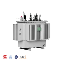 Transformateur de distribution d'électricité électrique 100 kVA, transformateur triphasé S11 immergé dans l'huile, transformateur toroïdal de puissance 50/60 Hz