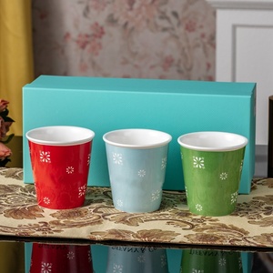 Simple Bone China Anti-Scalding Hand-Held Coffee Cup Disposable <b>Microwave</b> Dishwasher Safe Animal Pattern Gift Box for Back - Product Image 3