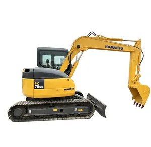 รถขุดมือสองญี่ปุ่นที่ได้รับการบํารุงรักษาอย่างดี Komatsu PC78US ใหม่ 90%