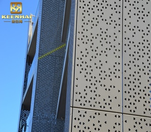 Bảng Mặt Tiền Nhà Sản Xuất Tấm Kim Loại Mặt Tiền Đục Lỗ Nhôm Trang Trí Ngoại Thất Cắt Laser - Product Image 3