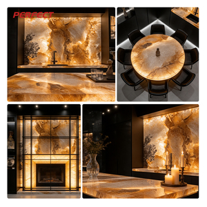 Panel LED Flexible de Tamaño Personalizado, Ultra Delgado, para Instalar Debajo del Mostrador, con Retroiluminación Tunemax, Piedra de Ónix Luminosa, Retroiluminación SMD2835 - Product Image 6
