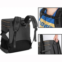 Sac de rangement de voyage pour RPG, capacité 4-8 livres, plateau en mousse miniature à 16 compartiments, poches pour dés et sangle pour carte de bataille, étui de jeu portable pour D&D